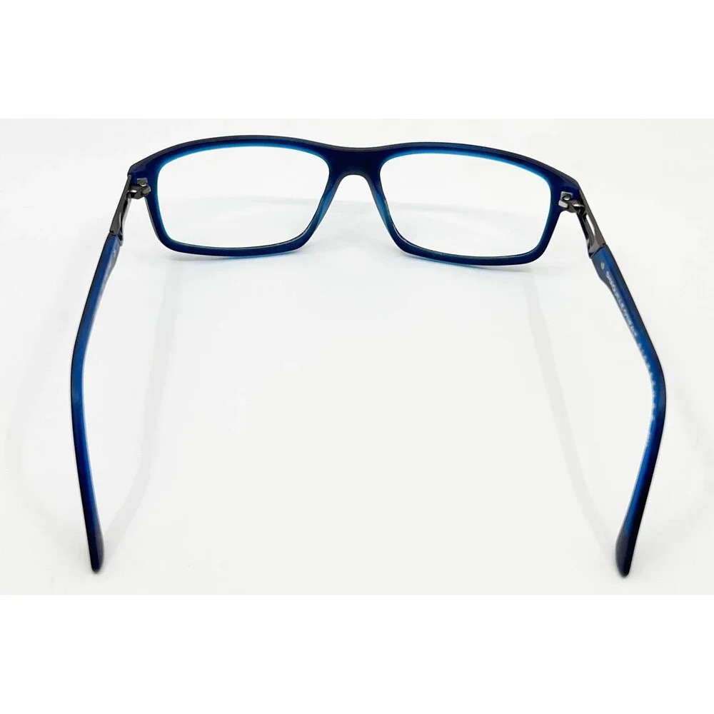 Shaquille O'Neal Eyeglasses Mens Black Blue Full Rim Zyloware 172 8002 145